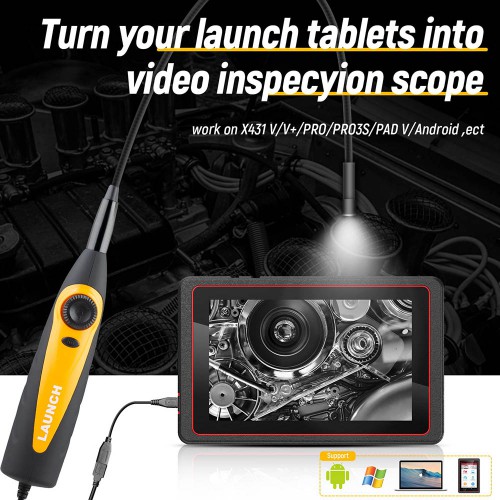 Launch X431 VSP-600 VSP600 Videoscope Camera Endoscope Flexible IP67 Waterproof for Launch X431 Scanners and Android Devices