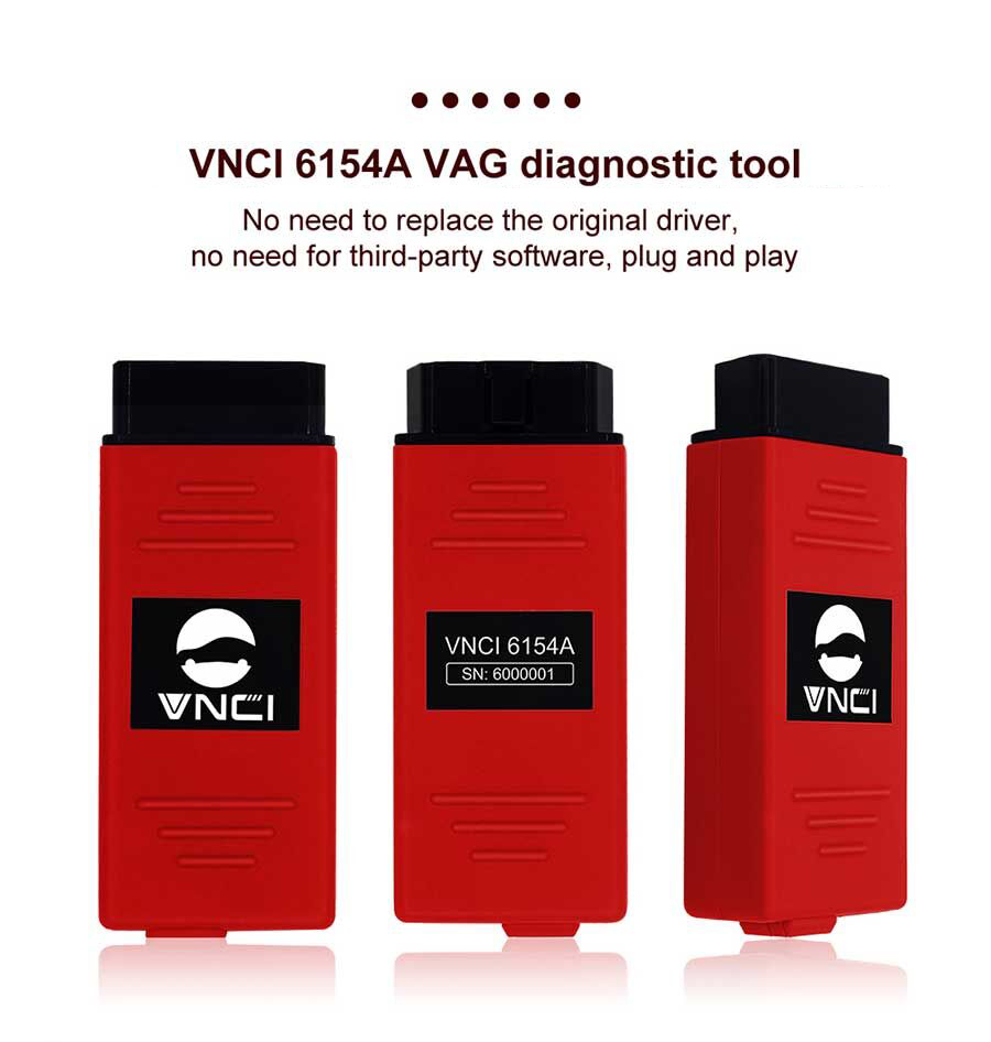 VNCI 6154A Professional Diagnostic Tool for VW Audi Skoda Seat Support CAN FD/ DoIP