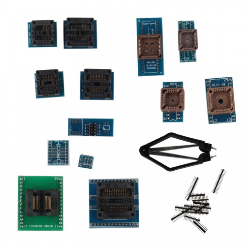 Full Set 21pcs Socket Adapters for Super Mini Pro TL866A/TL866CS EEPROM Programmer