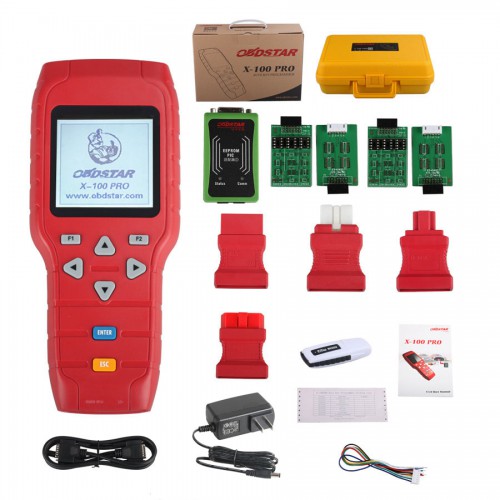 OBDSTAR X-100 PRO X100 Pro Auto Key Programmer (C) Type for IMMO and OBD Software Function Get EEPROM Adapter Free Shipping by DHL