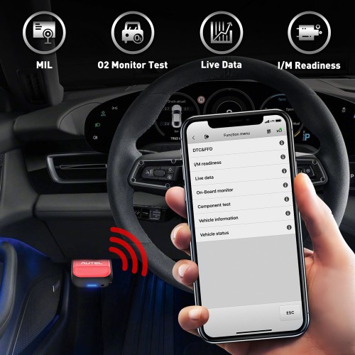 [Clearance Sale US/UK/EU Ship] AUTEL MaxiAP AP200H Wireless Bluetooth OBD2 Scanner for All Vehicles Work on iOS and Android