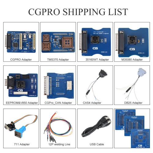 V2.3.0.0 CG Pro 9S12 Programmer Full Version with All Adapters Support 35160WT/ 35080/ 35128