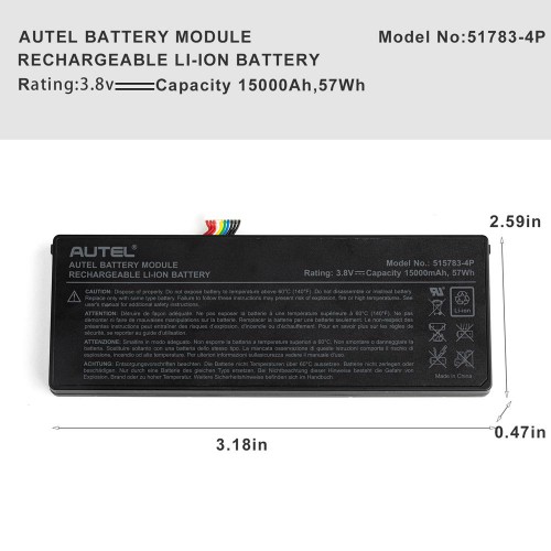 Original Autel MaxiIM IM608/ IM608PRO Battery Free Shipping