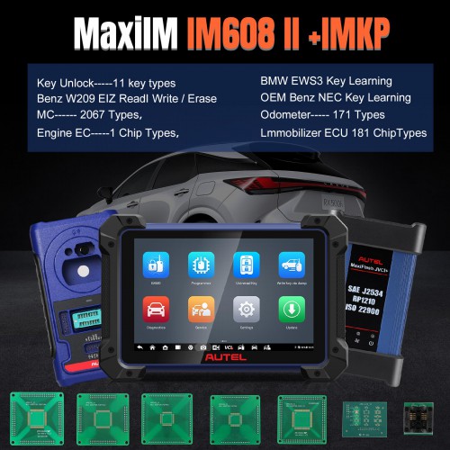 [US Version] 2024 Autel MaxiIM IM608 PRO II (IM608S II/IM608 II) Automotive All-In-One Key Programming Tool Support All Key Lost Get Watch