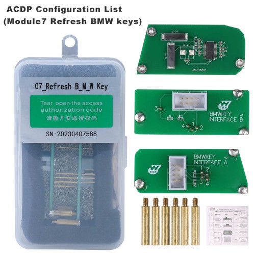 Yanhua ACDP-2 BMW Full Package with Module 1/2/3/4/7/8/11 + License for BMW Key Programming Cluster Correction Get Free B48/ N20/ N55/ B38 Bench Board