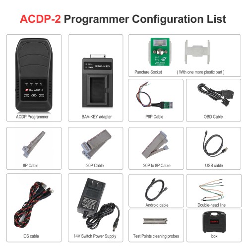 Yanhua Mini ACDP-2 JLR KVM Package with Module9 for Land Rover Key Programming Support JLR KVM from 2011-2019 Add Key & All Key Lost