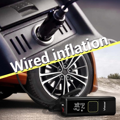 Car Tire Inflator Portable Air Compressor Air Pump Suitable for Car Bike Motorcycle Ball
