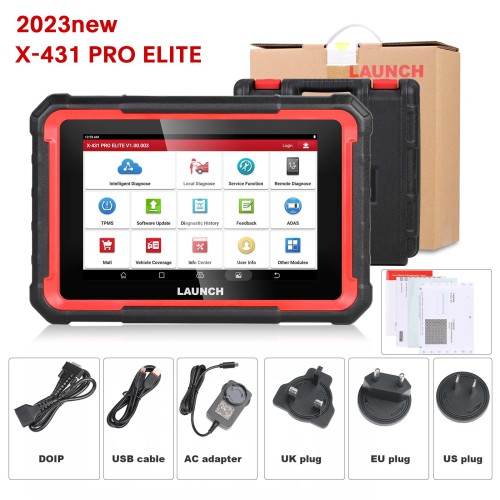 [Global Version] Launch X431 PRO Elite Auto Full System Car Diagnostic Tools CAN FD Active Tester OBD2 Scanner