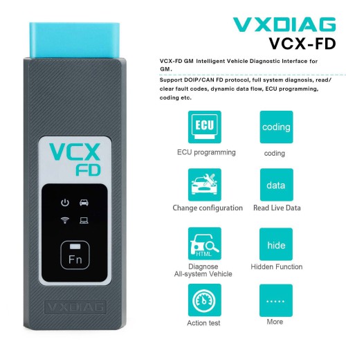 2024 VXDIAG VCX-FD GM Intelligent Vehicle Diagnostic Interface for GM Chevrolet/ Buick/ Cadillac/ Opel/ Holden Diagnostic Tool
