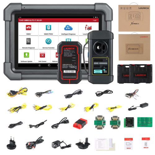 Launch X431 IMMO Elite Key Programmer Car Immobilizer Programming Tools All System Diagnostic Scanner with 39 Reset Service