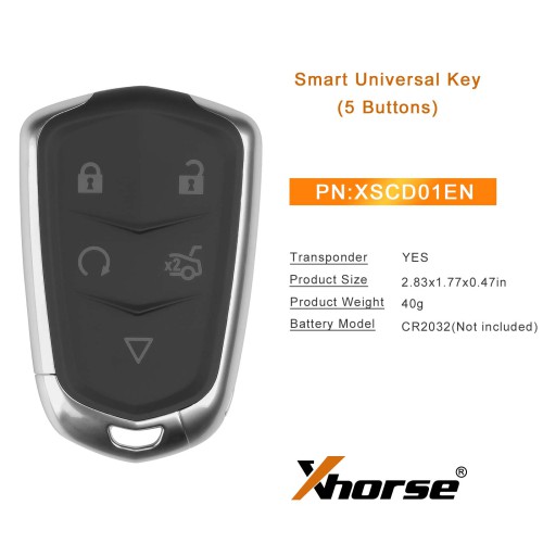 XHORSE XSCD01EN TOY.T XM38 Universal Smart Key 5pcs/lot