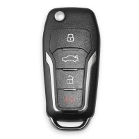 [US Ship] Xhorse XNFO01EN Universal Remote Key 4 Buttons Wireless For Ford English Version 5pcs/lot