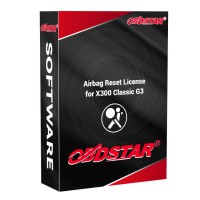 Airbag Reset Function Authorization for OBDSTAR X300 Classic G3