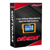 OBDSTAR X300 Classic G3 Basic Version One Year Update Service