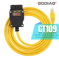 2024 GODIAG GT109 DOIP ENET with Voltage Display DOIP Diagnostic Programming Coding Adapter for BMW Benz VW Audi