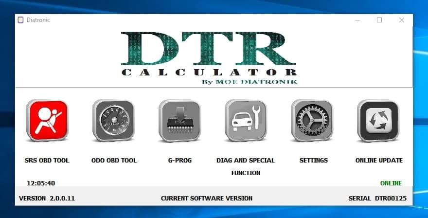 Diatronik SRS+DASH+CALC+EPS OBD Tool Latest Software