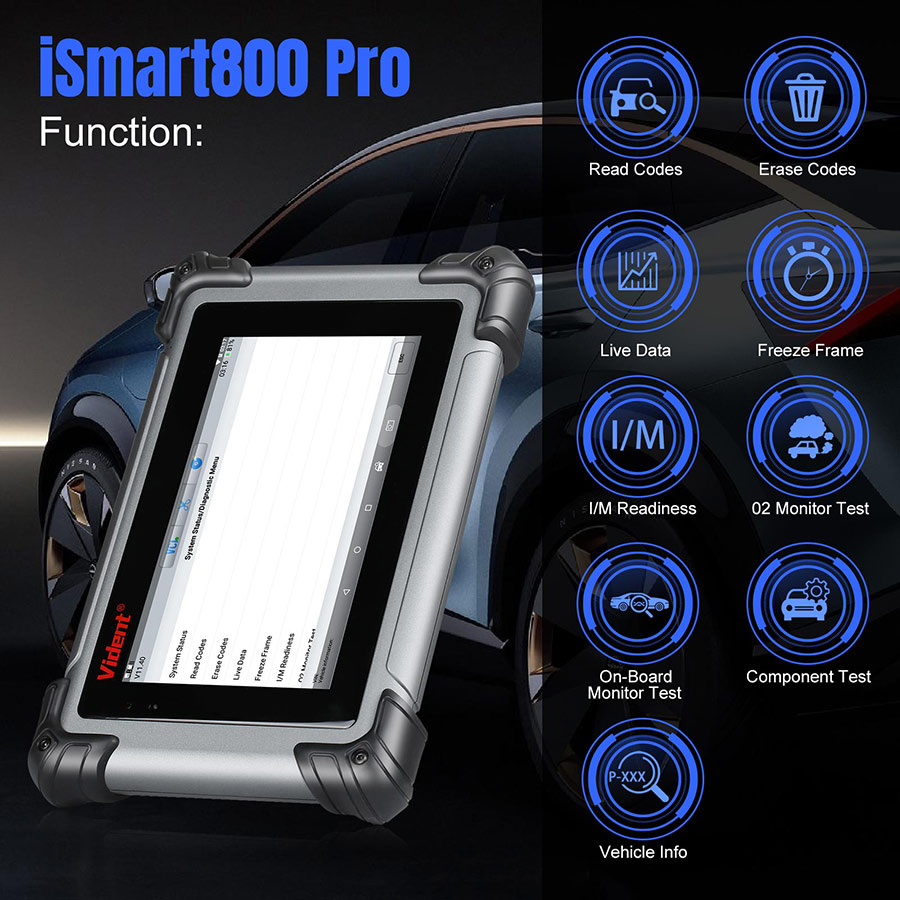 VIDENT iSmart800 Pro Automotive Diagnostic & Analysis Scanner