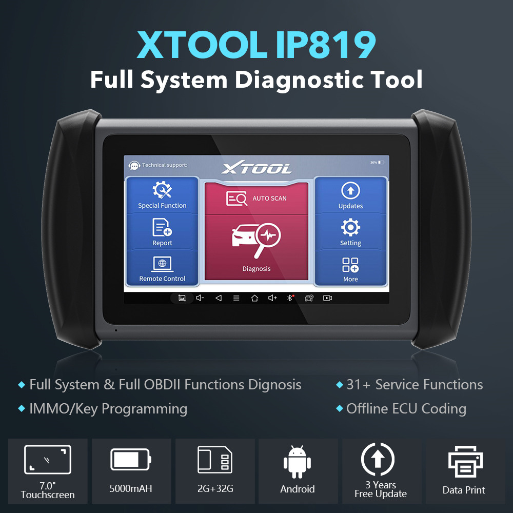 XTOOL InPlus IP819 Automotive Diagnostic Scanner