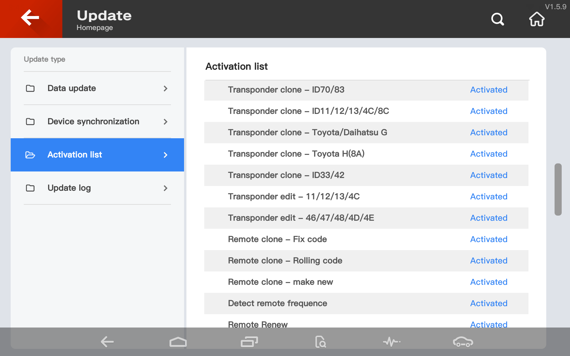 Xhorse Key Tool Plus VAG Version Activation List