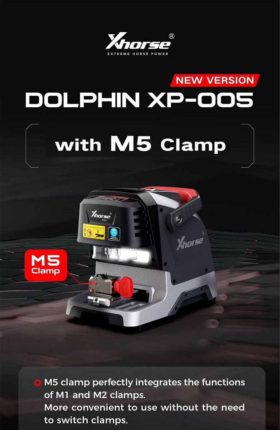 Xhorse Dolphin XP-005 XP005 XP0501EN Key Cutting Machine 