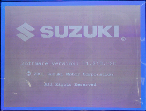 GM Tech2 SUZUKI software display 