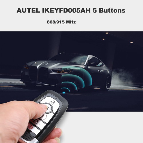 AUTEL IKEYFD005AH 5 Buttons 868/915 MHz  Independent Universal Smart Key 5pcs/lot
