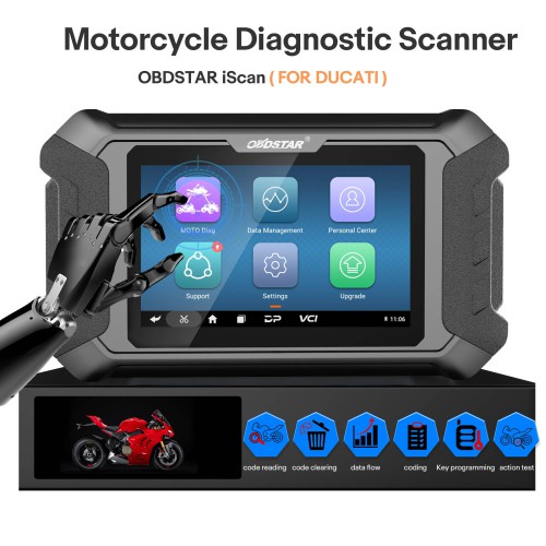 2024 OBDSTAR iScan for DUCATI Motorcycle Diagnostic Tool Support IMMO Programming
