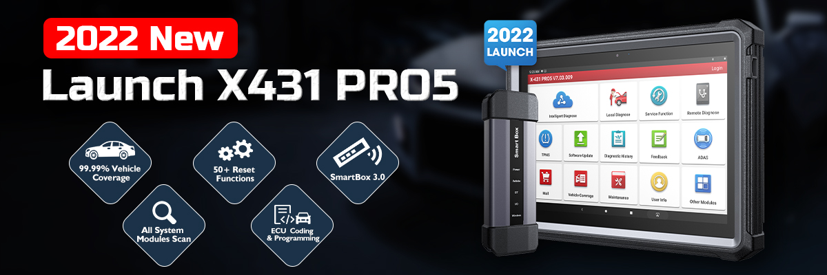 2022 Launch X431 PRO5 Ship from US UK EU with 2 Years Free Update