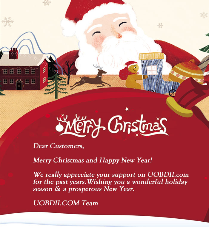 Merry Christmas & Happy New Year from UOBDII.com
