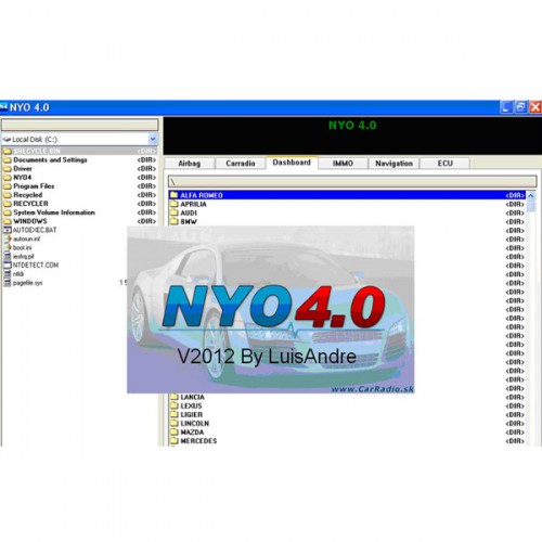 New NYO V4.0 Full for Odometer RadioCar Airbag Navigator