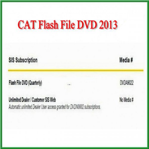 CAT Flash File DVD 2013 Easy And Simple To Handle