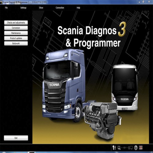2017 Newest Scania VCI & VCI2 SDP3 V2.31.1 Software for Trucks/Buses Without USB Dongle