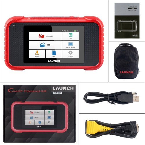 [US Ship] LAUNCH X431 CRP123E OBD2 Code Reader for Engine ABS Airbag SRS Transmission OBD Diagnostic Tool Free Update Online Lifetime