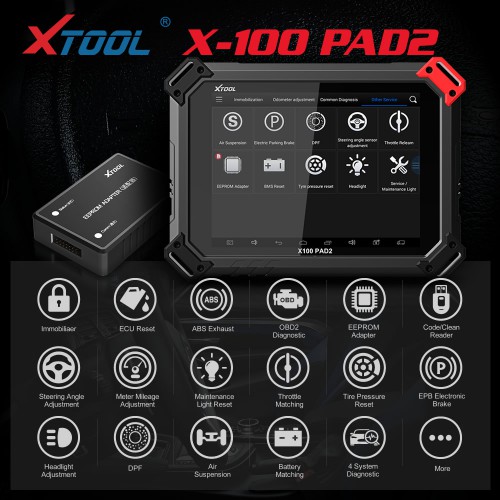 [Mid-Year Sale][US Ship] XTOOL X-100 PAD 2 Special Functions Expert Update Version of X100 PAD