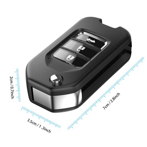 [US/EU Ship] Xhorse XNHO00EN Wireless Remote Key Honda Flip 3 Buttons English Version 5pcs/lot