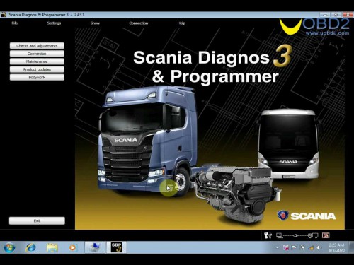 Scania SDP3 2.43 Diagnosis & Programming for VCI 3 VCI3 without Dongle