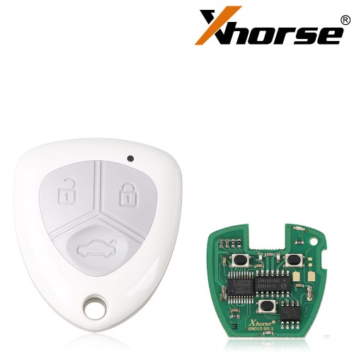 Xhorse XNFE01EN Wireless Remote Key Ferrari Flip 3 Buttons with Keyblank White English Version 5pcs/lot