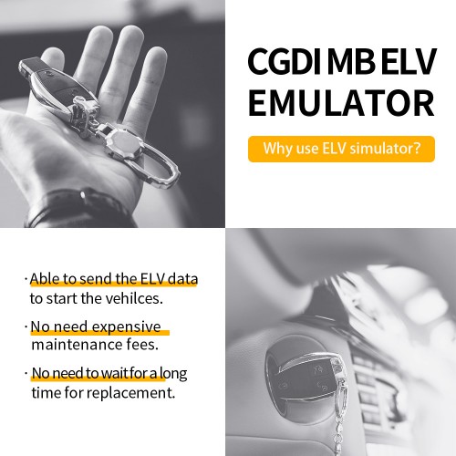 [US/UK/EU Ship] CGDI ELV Simulator Renew ESL for Benz 204 207 212 with CGDI MB Benz Key Programmer