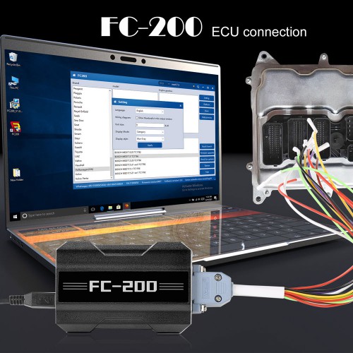 [US/EU Ship] V1.0.9 CG FC200 ECU Programmer Full Version Support 4200 ECUs and 3 Operating Modes Upgrade of AT200