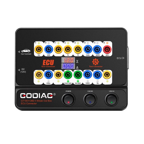 [US/UK/EU Ship] GODIAG GT100+ GT100 Pro New Generation OBDII Breakout Box with Electronic Current Display