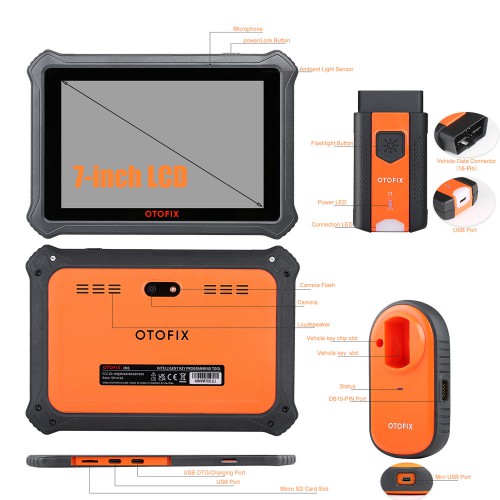 [US Ship] OTOFIX IM1 Advanced IMMO Key Programmer and Diagnostic Tool Same Functions as Autel IM508