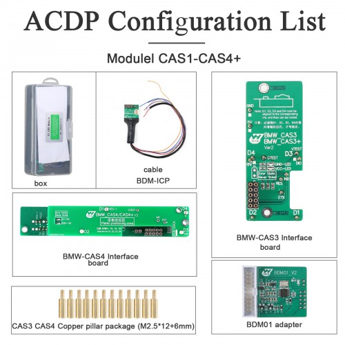Yanhua Mini ACDP ACDP-2 Module1 with License A500 for BMW CAS1-CAS4+ IMMO Key Programming and Odometer Reset Newly Add CAS4 OBD Function
