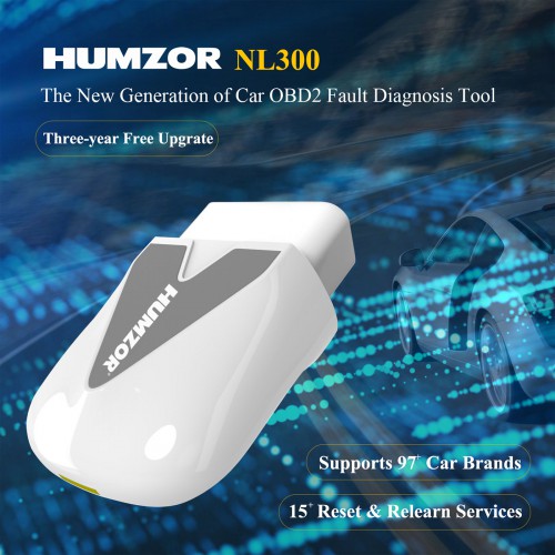 Humzor NEXZSCAN NL300 Full Version with OBD Diagnoses ECU Coding OBD2 Code Reader and Multi-Reset Functions Free Software Update