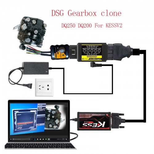 2022 Newest GODIAG GT105 ECU IMMO Kit Plus GT107 DSG Gearbox Data Read/Write Adapter for DQ250, DQ200, VL381, VL300, DQ500, DL501