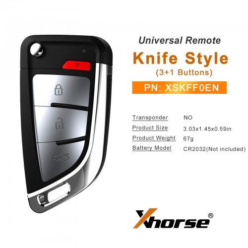 2023 Newest Xhorse XSKFF0EN Universal Remote Blade Shape Key 5pcs/lot
