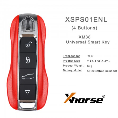 Newest Xhorse XSPS01EN PRO.S Style XM38 Universal Smart Key 5pcs/lot