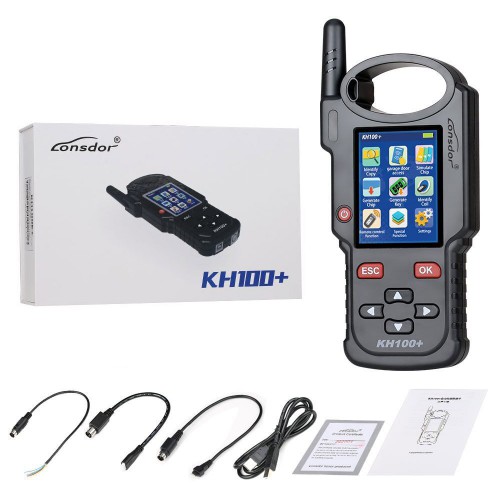 [US Ship] 2023 Lonsdor KH100+ Full Featured Key Remote Programmer with Toyota AKL Online Calculation 1 Year Activation