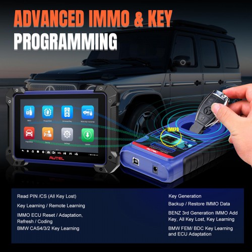 [US Version] 2023 Autel MaxiIM IM608 PRO II (IM608S II/IM608 II) Automotive All-In-One Key Programming Tool Support All Key Lost Get 2pcs OTOFIX Watch