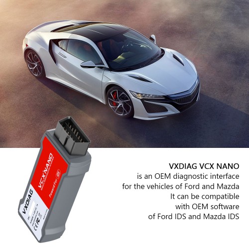 VXDIAG VCX Nano for Ford/Mazda 2 in 1 with IDS V129 Diagnostic Tool