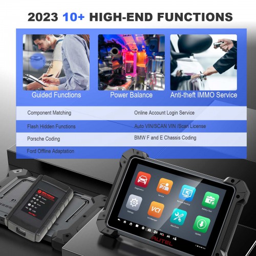 2023 Newest Autel MaxiCOM MK908 II All System Diagnostic Tool Support ECU and Key Coding